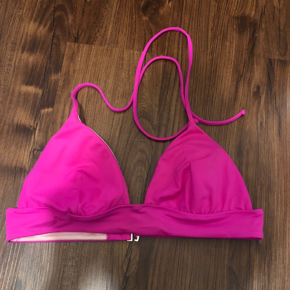 Like new Victoria secret hot pink bikini top
